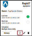 AppSpider Connector - Sync Button Location